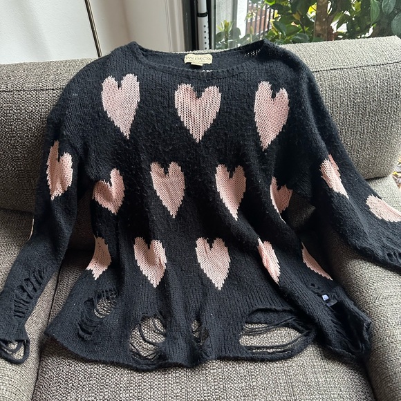 Wildfox Heart Sweater - Picture 2 of 2